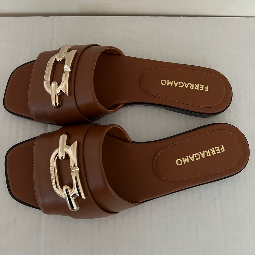 Ferragamo Priscilla Slip On Slide Sandals - Picture 6 of 16